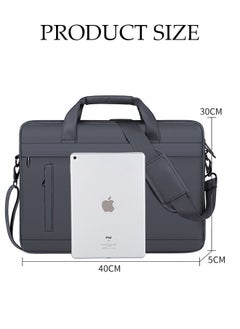 DUNISO 15.6 Inch Laptop Bag Lightweight Computer Bag Travel Business Handbag Briefcase Water Resistance Shoulder Messenger Bag CRossbody Bag for Men and Women Work Office  - Image 4