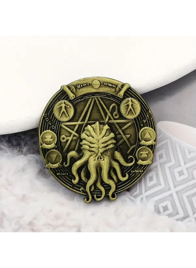 Model K00943 Replica Coin Book of the Dead Octopus Collectible RPG Game Token Hard Currency - Image 4