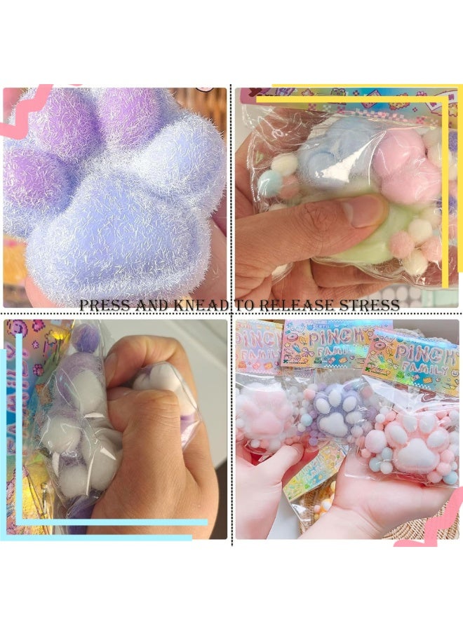 ماكدو 2 قطعة ألعاب إسكويشي، ألعاب ضغط بمخالب القطط لتخفيف الضغط، ألعاب تخفيف الضغط مصنوعة يدويًا فائقة النعومة للبالغين والأطفال (وردي وأزرق) - Image 5