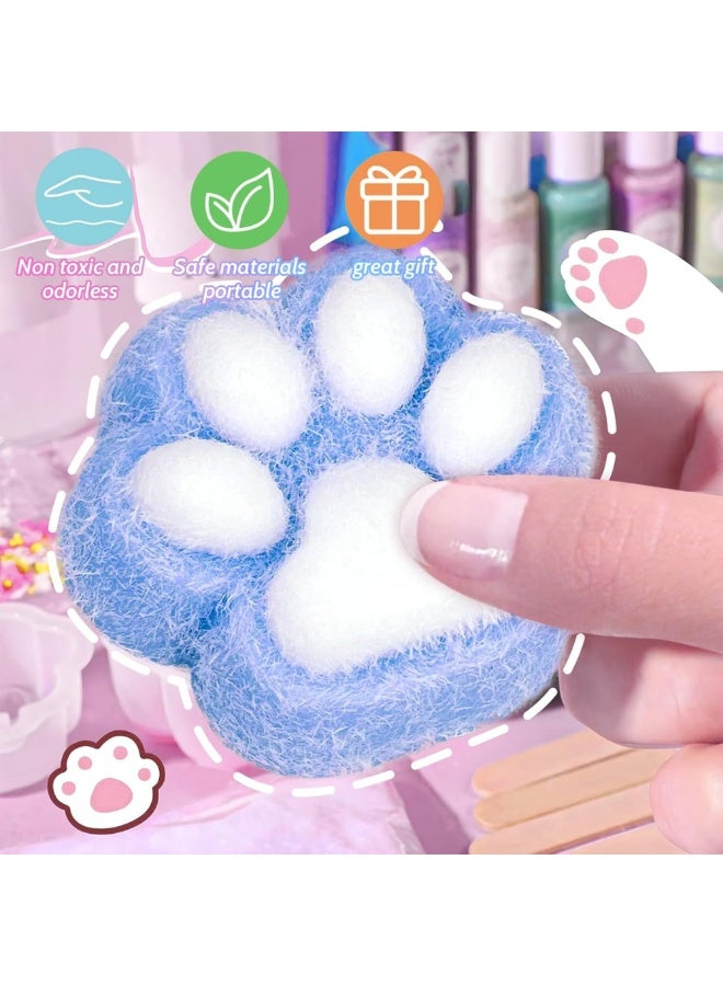 ماكدو 2 قطعة ألعاب إسكويشي، ألعاب ضغط بمخالب القطط لتخفيف الضغط، ألعاب تخفيف الضغط مصنوعة يدويًا فائقة النعومة للبالغين والأطفال (وردي وأزرق) - Image 3