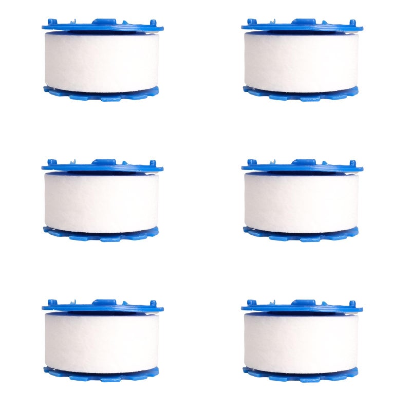 Dexspoeny 6 Pcs Sink Water Filter Elements Universal Sink Faucet Filter Elements Sink Faucet Filter Removes Hard Water Water Filtration Softeners Faucet Sprayer AttachmentFaucet Not Included - Image 2