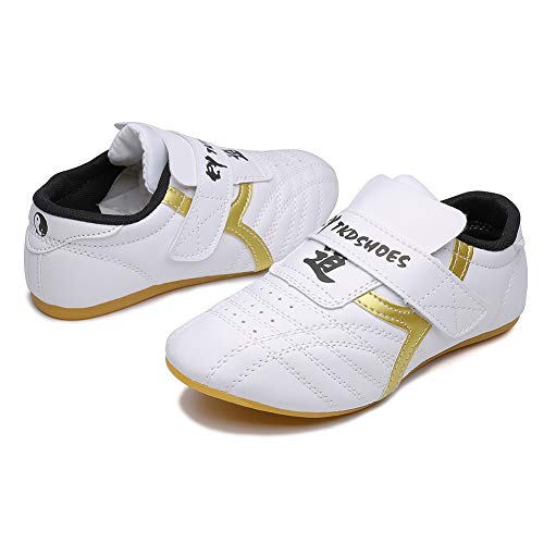 MSMAX Art Taekwondo Shoes Light Weight Boxing Karate Kung Fu Tai Chi Sneakers,13 M US Little Kid - Image 1