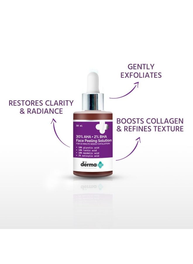 THE derma Co محلول تقشير الوجه من ديرما كو 30% AHA + 2% BHA - 30 مل - Image 4