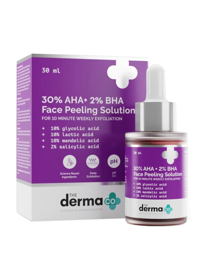 THE derma Co محلول تقشير الوجه من ديرما كو 30% AHA + 2% BHA - 30 مل - Image 1