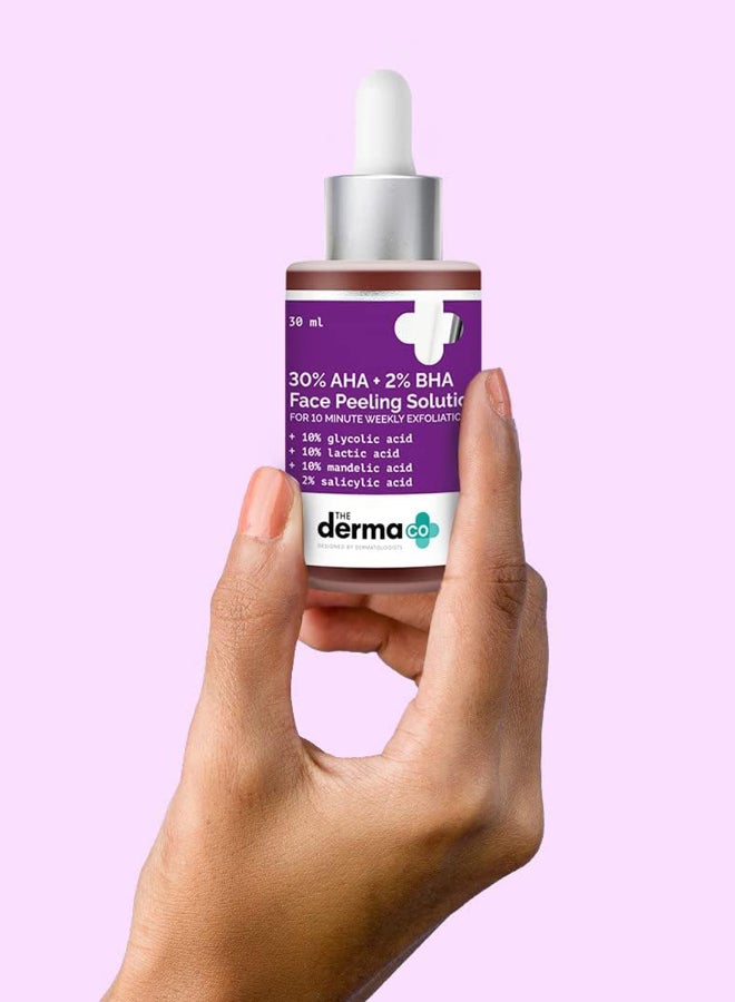 THE derma Co محلول تقشير الوجه من ديرما كو 30% AHA + 2% BHA - 30 مل - Image 2