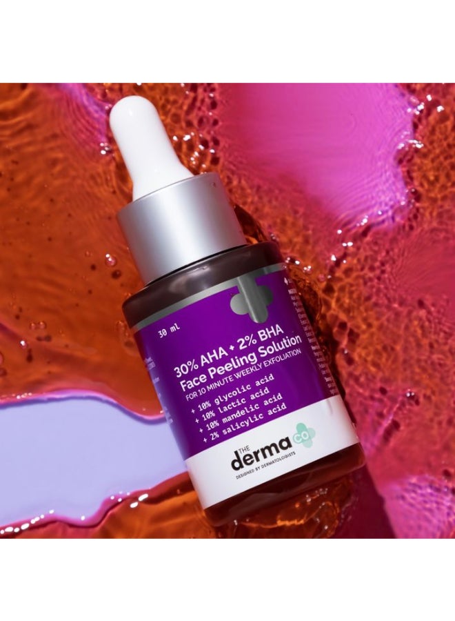 THE derma Co محلول تقشير الوجه من ديرما كو 30% AHA + 2% BHA - 30 مل - Image 3