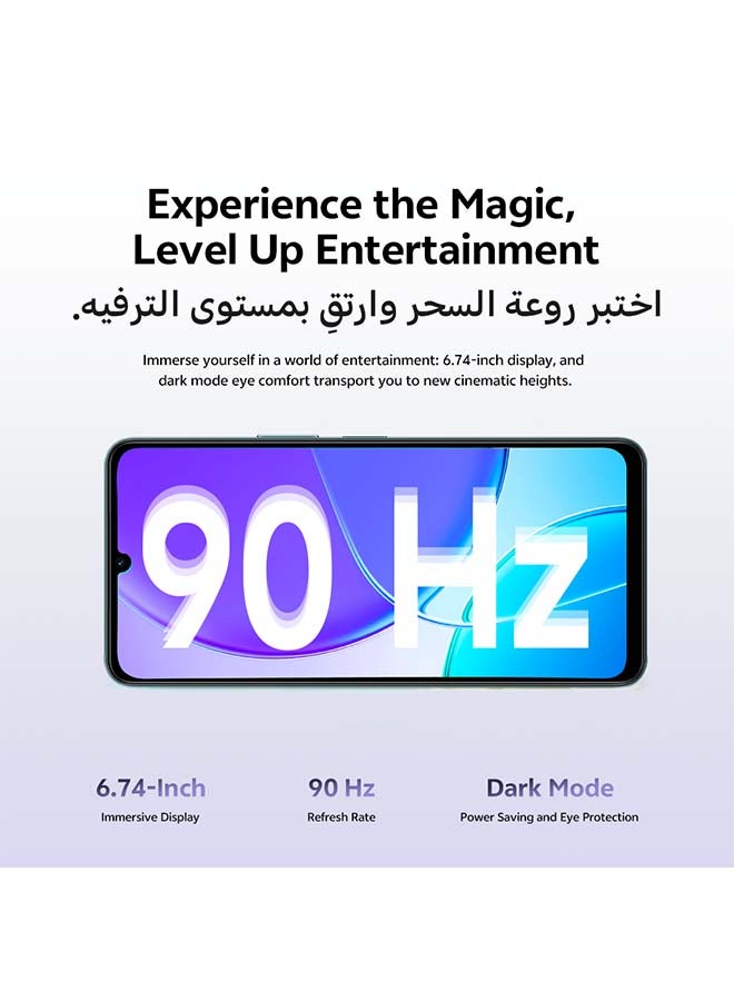 فيفو Y19s 5G AI ثنائي الشريحة بنفسجي 4GB RAM 128GB مع حزمة حصرية عبر الإنترنت: سماعات أذن TWS وضمان لمدة 24 شهرًا - النسخة الشرق أوسطية - Image 3
