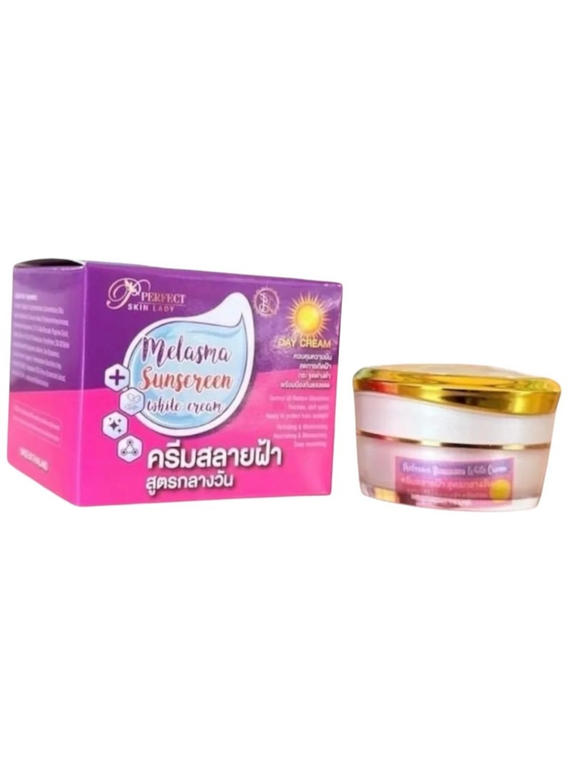 Perfect Skin Lady Melasma Sunscreen White Cream 20g | UV Protection Sunblock for Melasma, Pigmentation & Dark Spot Care