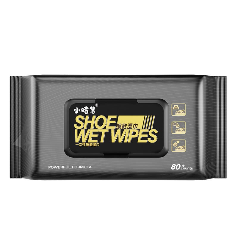 Shake The Sound Of Small White Shoes Shoes Shoes Wet Wipes Sneakers Leather Shoes Wash-Free Artifact Disposable Cleaning Wet Wipes To Remove Stains - Image 1