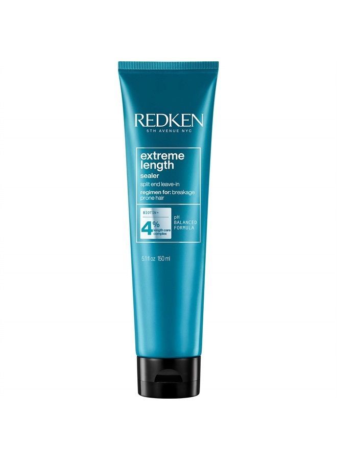 Redken Extreme Length Leave-In Conditioner | For Hair Growth | Seals Split Ends & Prevents Breakage | Infused With Biotin | 5.1 Fl Oz - Image 1