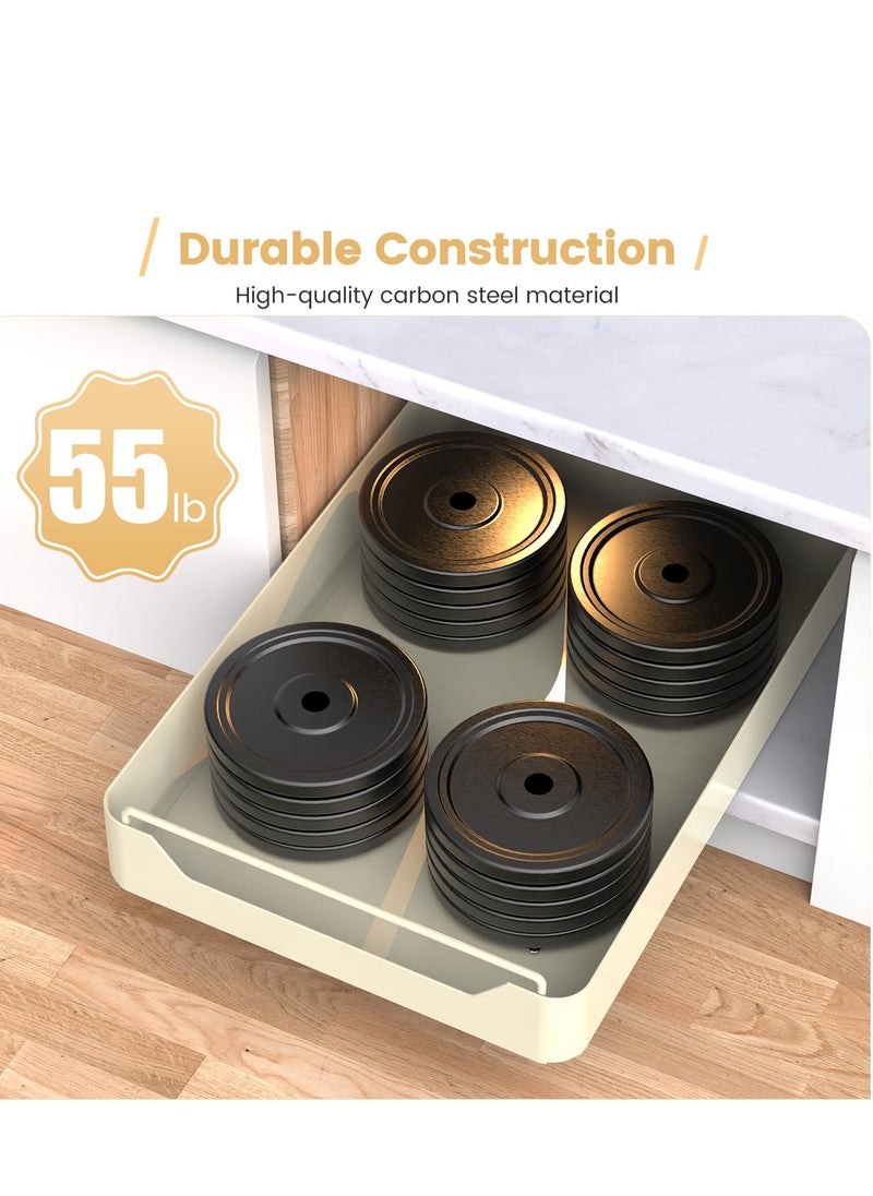 MIXDE Pull Out Cabinet Organizer, Pull Out Drawers for Cabinets, Slide Out Drawers for Kitchen Cabinets, Heavy Duty Pull Out Shelves for Pantry, Bathroom, Living Room  - Image 2