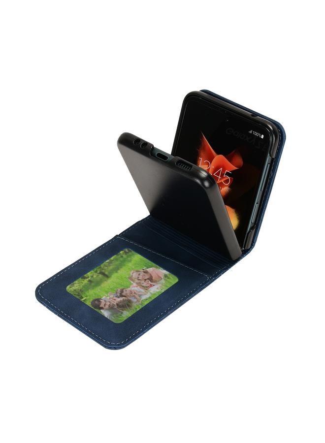 S-TOP Case For Samsung Galaxy Z Flip4 5G Skin-feeling Half-split External Card Slot Folding Phone Case - Image 5