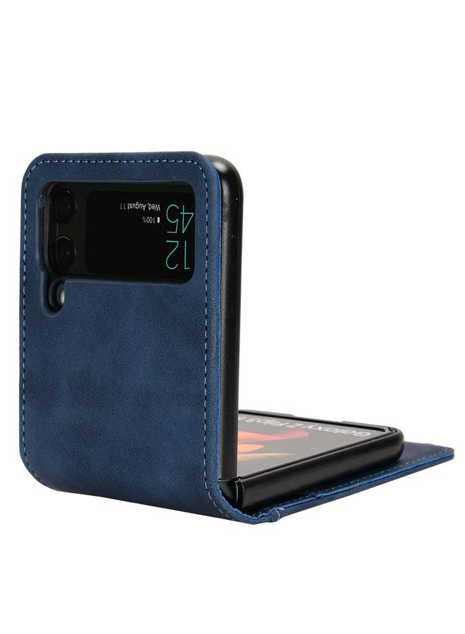 S-TOP Case For Samsung Galaxy Z Flip4 5G Skin-feeling Half-split External Card Slot Folding Phone Case - Image 4