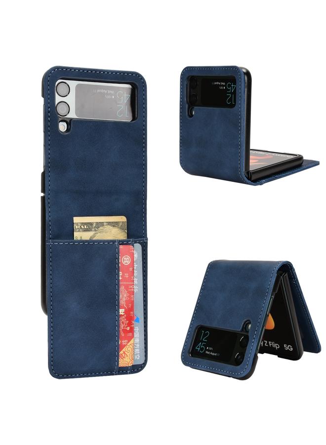 S-TOP Case For Samsung Galaxy Z Flip4 5G Skin-feeling Half-split External Card Slot Folding Phone Case - Image 1