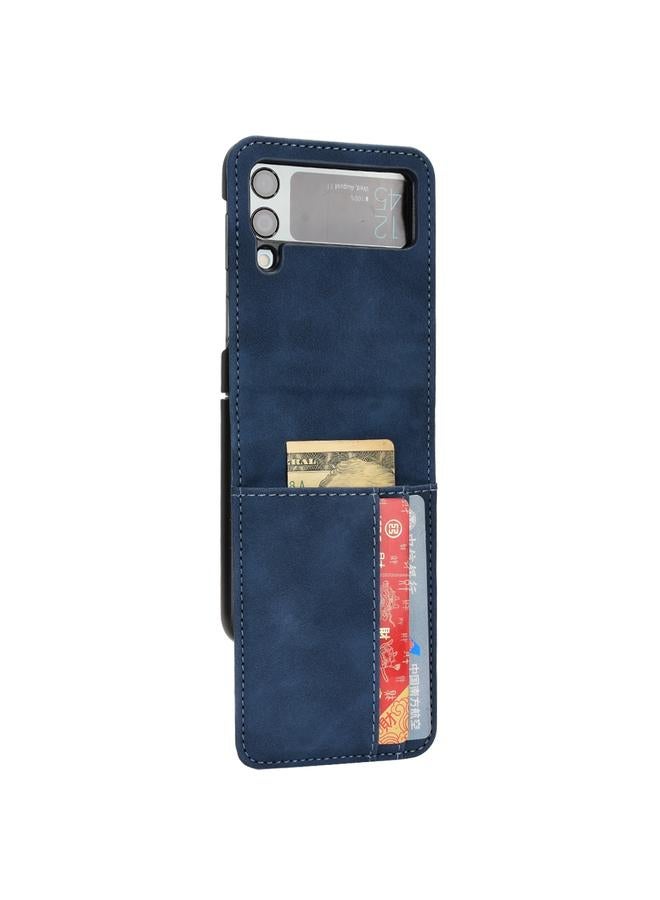 S-TOP Case For Samsung Galaxy Z Flip4 5G Skin-feeling Half-split External Card Slot Folding Phone Case - Image 2