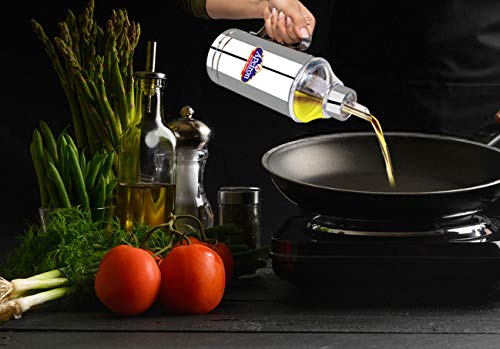 Apeiron Stainless Steel Nozzle Oil Dispenser with Handle Pack of 2 (750ml Each) - Image 3