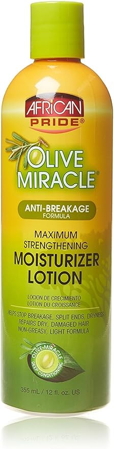 African Pride Olive Miracle AntiBreakage Maximum Strengthening Moisturizer Lotion 355 ml12 floz - Image 1