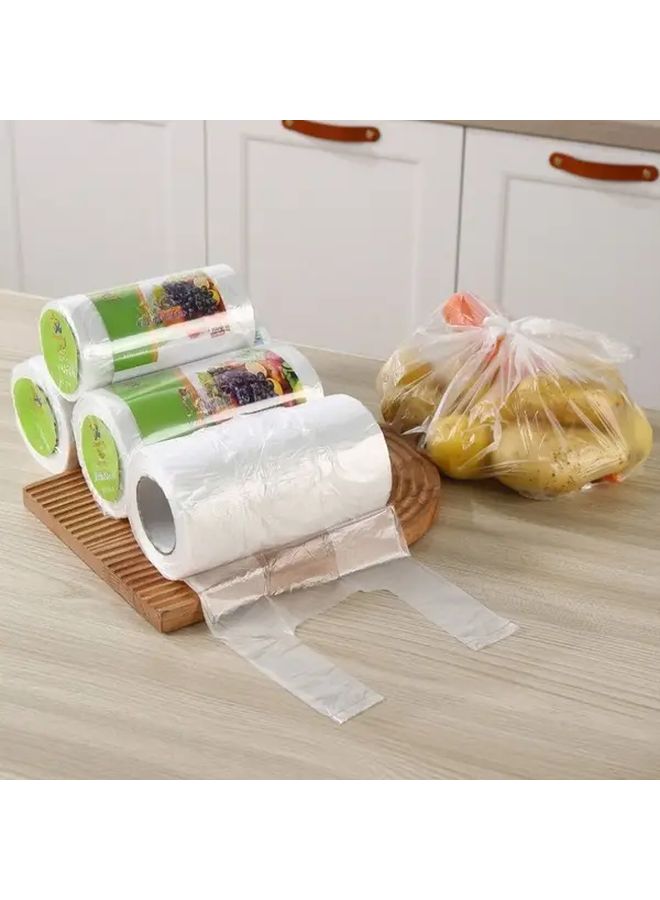 200 Heavy Duty Large Food Storage Bags Thick Plastic Fridge Freezer Tear Resistant Easy Tear Opening Bulk Meal Prep Groceries Fridge Organization L Size - Image 5