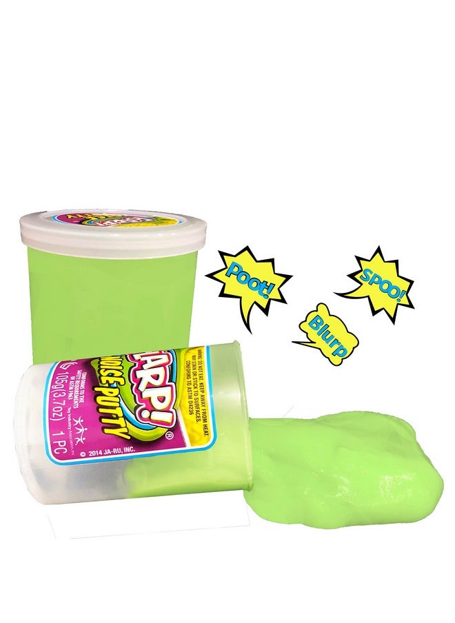 Ja-Ru - The 1 Flarp Noise Putty (2 Pack) Fart Putty Slime Energizing Bundle It Makes Fart Noises Super Soft Pink And Green Slime 2 Pack Energizing Style (Click For More Variations) - Image 1
