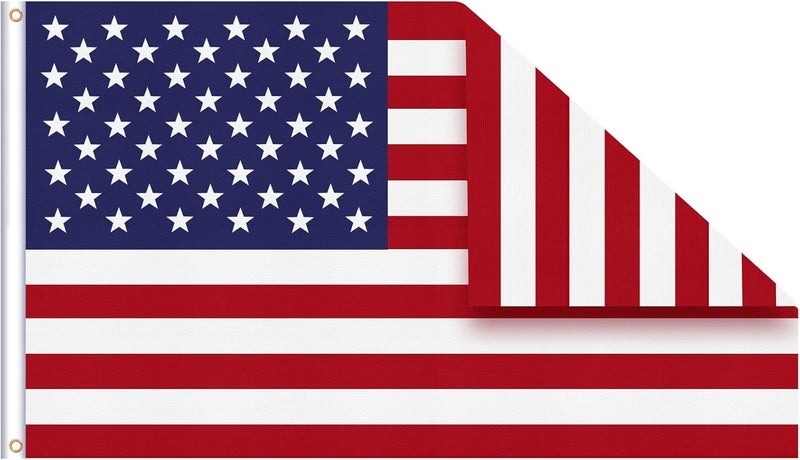 TONOS American Flag, Double Sides Priting US Flag 3x5 Ft- Upgrade 3-Ply Longest Lasting USA Flag. Heavy-Duty American Flags with Vivid Color and Brass Grommet for Outdoor & Indoor, Fade & UV Protected - Image 1