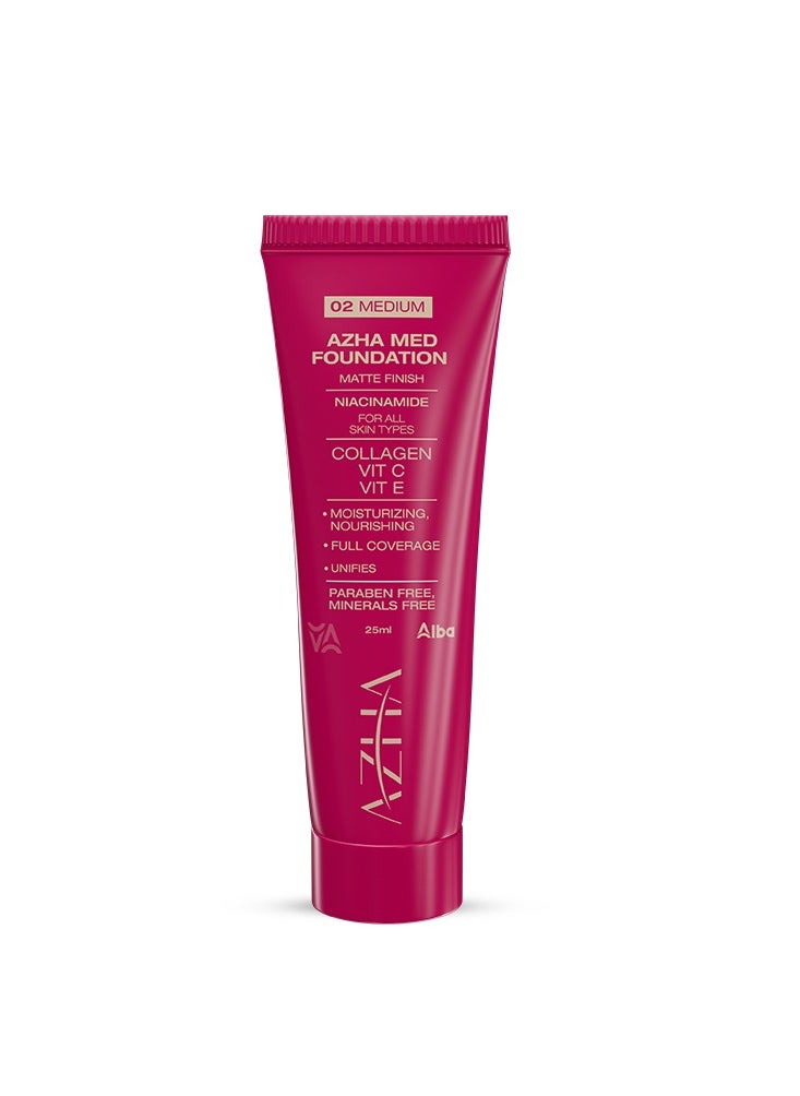 Foundation 02- 25 ml provides perfect natural coverage to hide dark circles