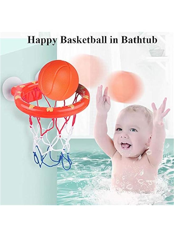 Kids Bathtub Basketball Hoop Bath Toy Water Play Set for Baby Educational Mini Foam Beach Swimming Pool Toddler Bath Toys  - Image 2