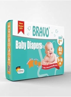 Bravo Bravo Kotchi Baby Diapers, Size 4 - L, 8-18 Kg - 40 Pieces 