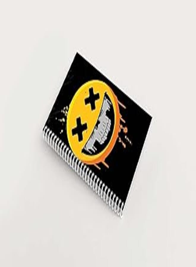 Smile Skull Emoji 100 Pages 15 * 8" Premium Design Notebook