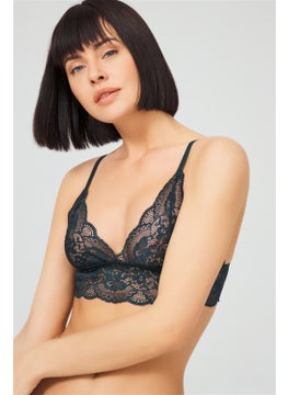 COTTONHILL Tenan Green Lace Transparent Non-Wireless Women's Bra Set  - Image 3