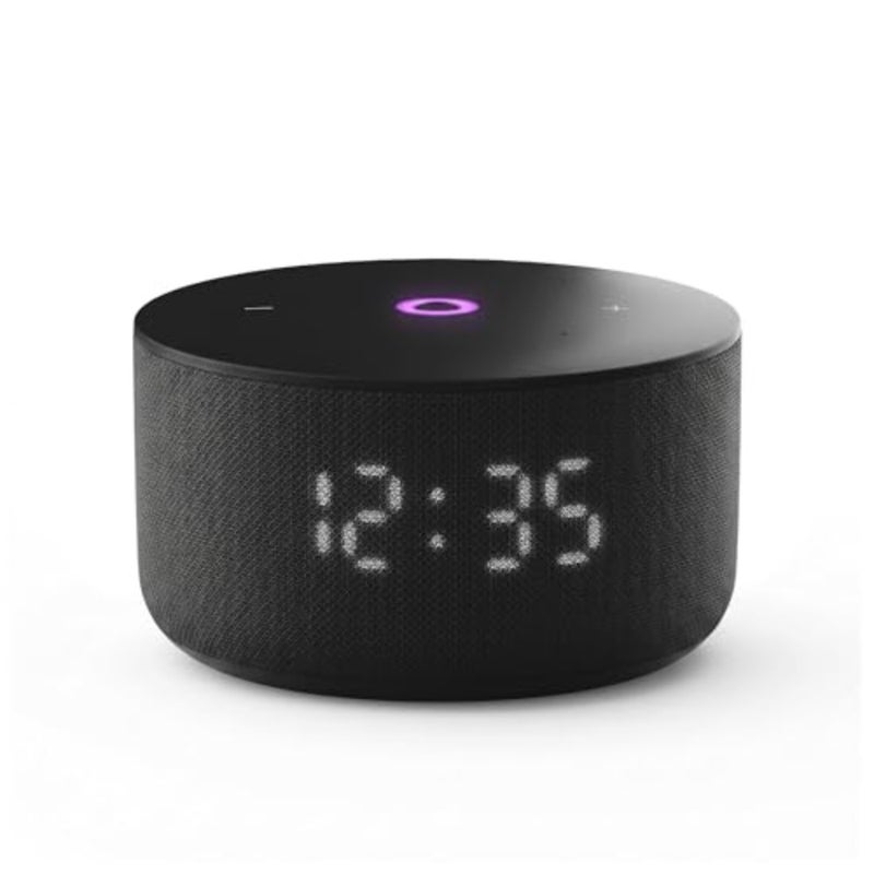 Yango Smart Speaker, AI Buddy, Arabic and English, 12W Sound, LED Display, Compact Speaker for Dorm Room and Small Apartment, Black - Image 1