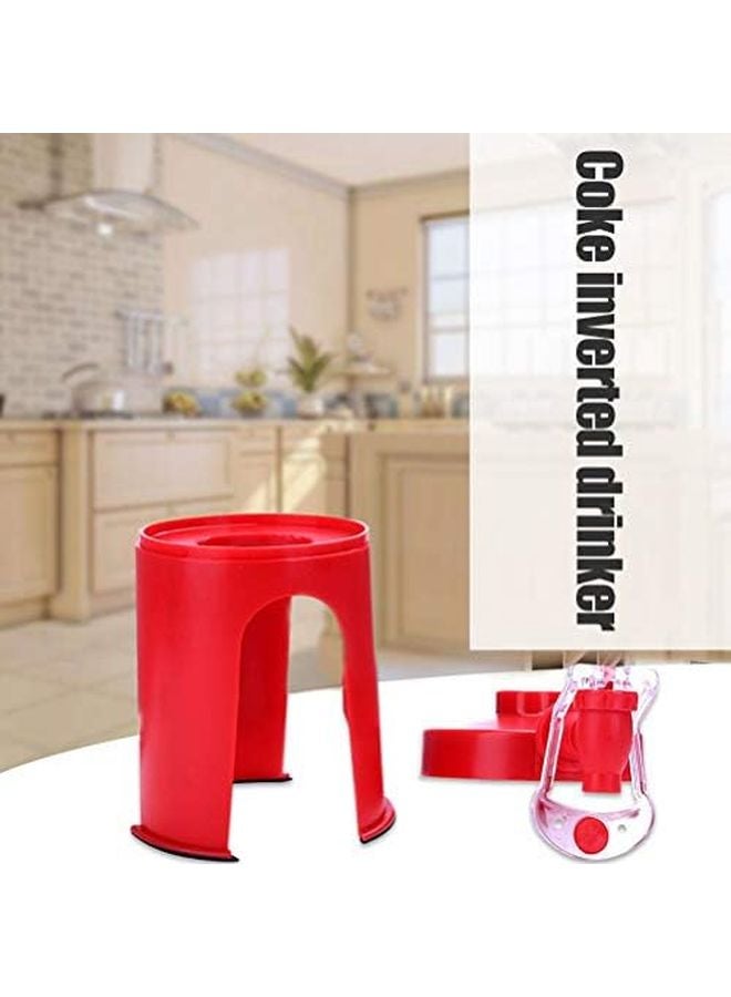 Red Handheld Pressure Carbonated Beverage Machine For Home Party Outdoor Soda Maker - Image 1