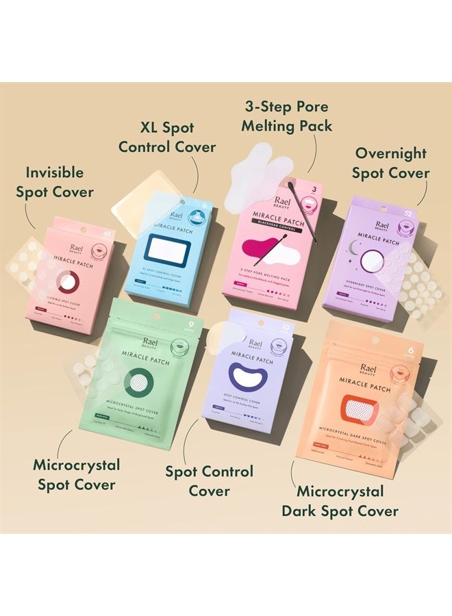 Rael Pimple Patches, Miracle Invisible Spot Cover - Hydrocolloid Acne Pimple Patches for Face, Blemishes and Zits Absorbing Patch, Breakouts Spot Treatment for Skin Care, Facial Stickers, 2 Sizes (96 - Image 3