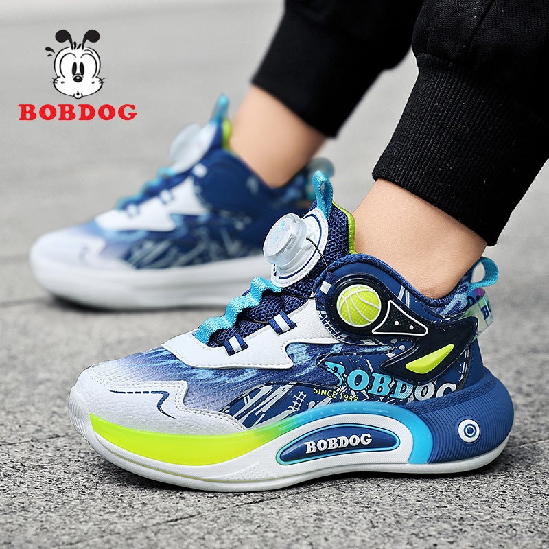 Babu Bean Boys Sneaker 2025 Children'S Single Mesh Breathable Mesh Basketball Shoes Casual Running Shoes - Image 1