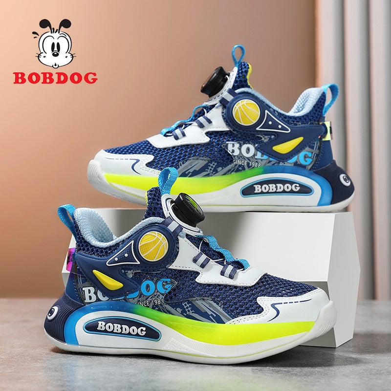 Babu Bean Boys Sneaker 2025 Children'S Single Mesh Breathable Mesh Basketball Shoes Casual Running Shoes - Image 3