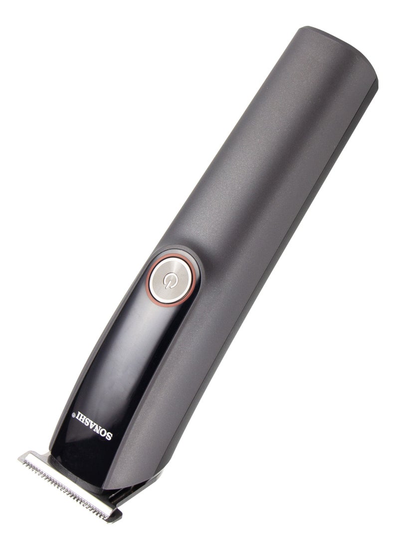 SONASHI Rechargeable Hair Clipper With Sharp Stainless Steel Cutter Blade Digital Display With Battery Status  Continuous Working Time 2 Hours Cordless Hair Clipper With USB Cable SHC-1056 Grey - Image 2