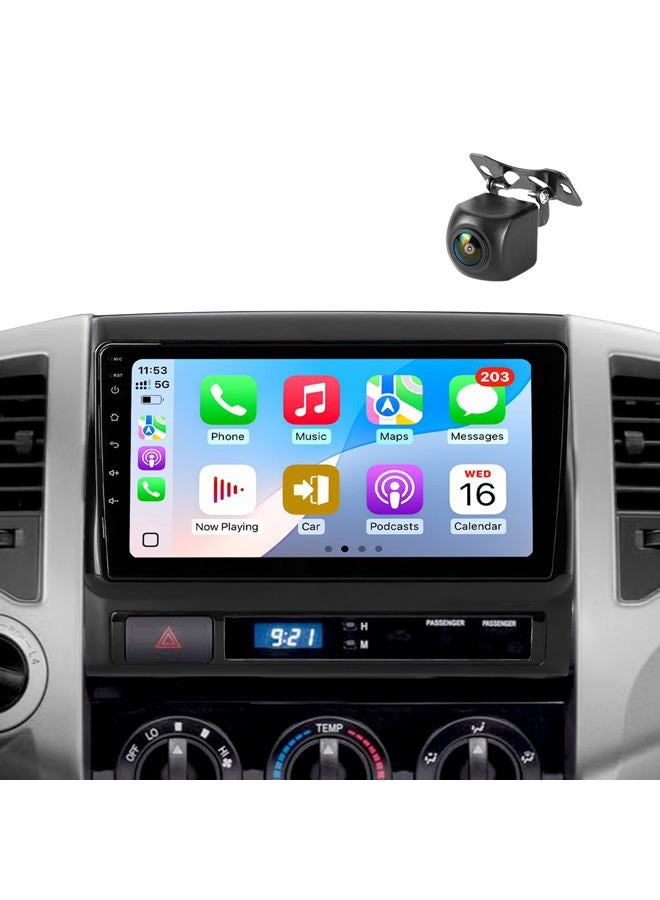 WonVon Car Stereo for Toyota Tacoma 2005-2015, Built-in Cooling Fan, 9'' Touch Screen Radio Upgrade, Android 13 Head Unit Support Carplay/Android Auto/Bluetooth/WiFi/Navigation/Backup Camera, 2G+64GB - Image 1