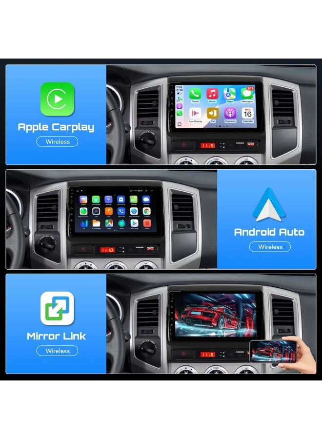 WonVon Car Stereo for Toyota Tacoma 2005-2015, Built-in Cooling Fan, 9'' Touch Screen Radio Upgrade, Android 13 Head Unit Support Carplay/Android Auto/Bluetooth/WiFi/Navigation/Backup Camera, 2G+64GB - Image 3