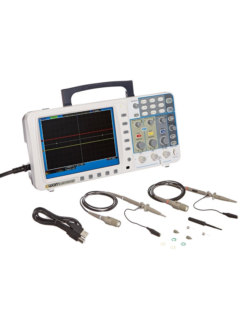 Owon Owon SDS7102V Series SmartDS Deep Memory Digital Storage Oscilloscope with VGA Interface 2 Channels 100MHz 1GSs Sample Rate 