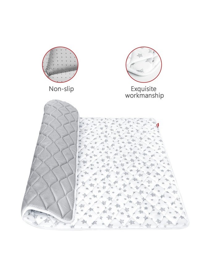 Moonsea Premium Foam Baby Play Mat, 50''X50'' Playpen Mat, One-Piece Crawling Mat Non Slip Cushioned Mats For Babies, Infant And Toddler, Baby Floor Play Mat  - Image 3