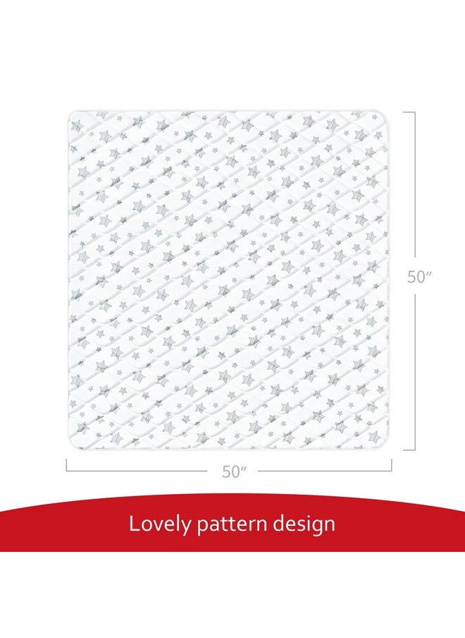 Moonsea Premium Foam Baby Play Mat, 50''X50'' Playpen Mat, One-Piece Crawling Mat Non Slip Cushioned Mats For Babies, Infant And Toddler, Baby Floor Play Mat  - Image 4