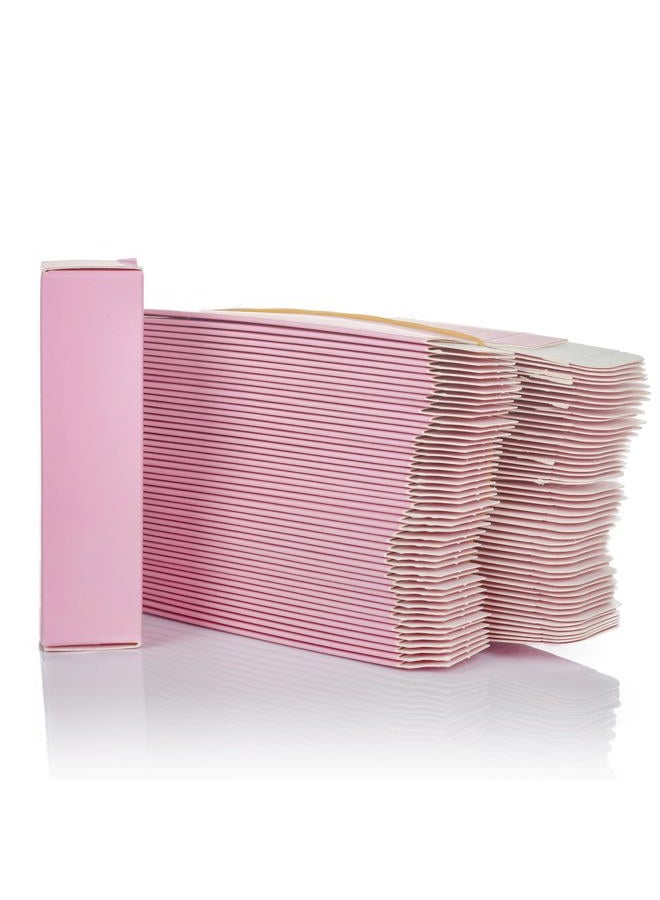 COSIDEA 50pcs 25 * 25 * 95mm lip gloss Craft Matte pink paper box Small packing boxes 350gms for DIY cosmetics - Image 1