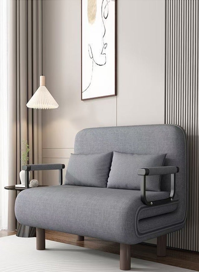 fashionhome Multifunction 2 In 1 Modern Design Convertible Extendable Sofa Bed with Pillow Folding Chair Bed with Armrest Double Sleeper Comfortable Ergonomic Lounge Couch Bed Napping Bed Combination Furniture  - Image 1