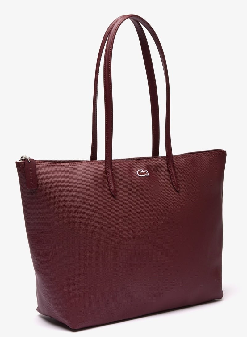 لاكوست أزياء لاكوست النسائية مفهوم متعدد الاستخدامات سعة كبيرة حجم كبير سحابة اليد حقيبة حقيبة حقيبة كبيرة كبيرة - Image 3