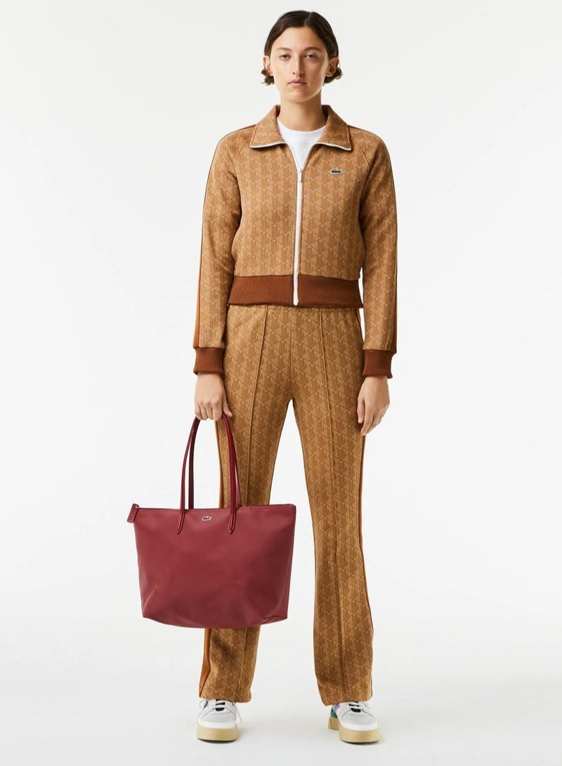 لاكوست أزياء لاكوست النسائية مفهوم متعدد الاستخدامات سعة كبيرة حجم كبير سحابة اليد حقيبة حقيبة حقيبة كبيرة كبيرة - Image 5