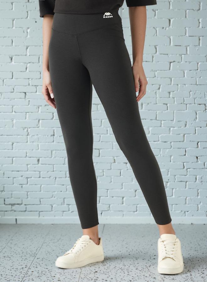 Kappa Logo Print Leggings with Elasticated Waistband - Image 1