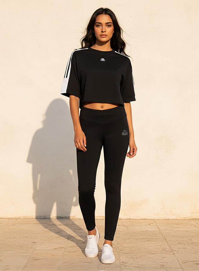 Kappa Logo Print Leggings with Elasticated Waistband - Image 3