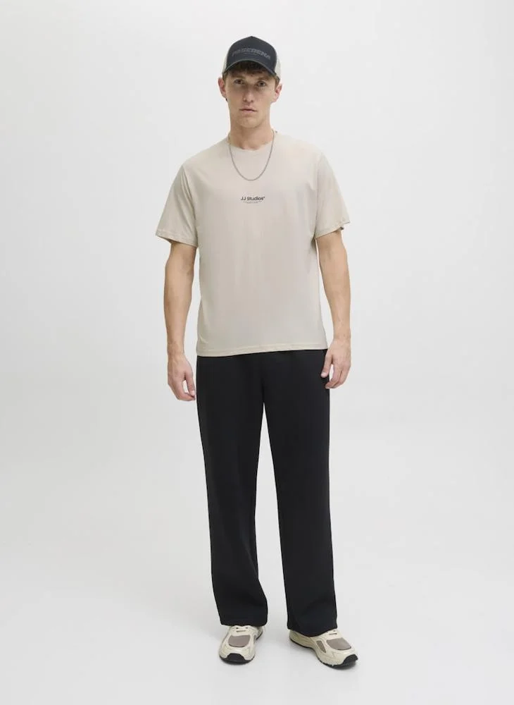 جاك & جونز Jjesoho Logo Crew Neck T-Shirt
