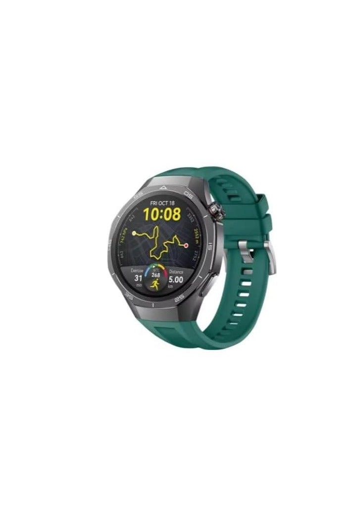 Silicone Strap Compatible with Huawei Watch GT5 Pro 22mm Soft Sport Wrist Strap for Huawei Watch GT5 Pro Smart Watch Strap Dark Green