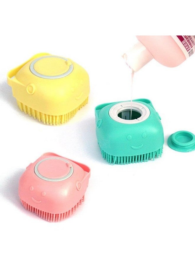 SINGH INDUSTRIES® Body Scrubber with Soap Dispenser Brush, Silicone Exfoliating Brushes, Soft Body Exfoliator, Bath Loofah for Babies, Kids, Women, Men (Multicolor) - Image 2