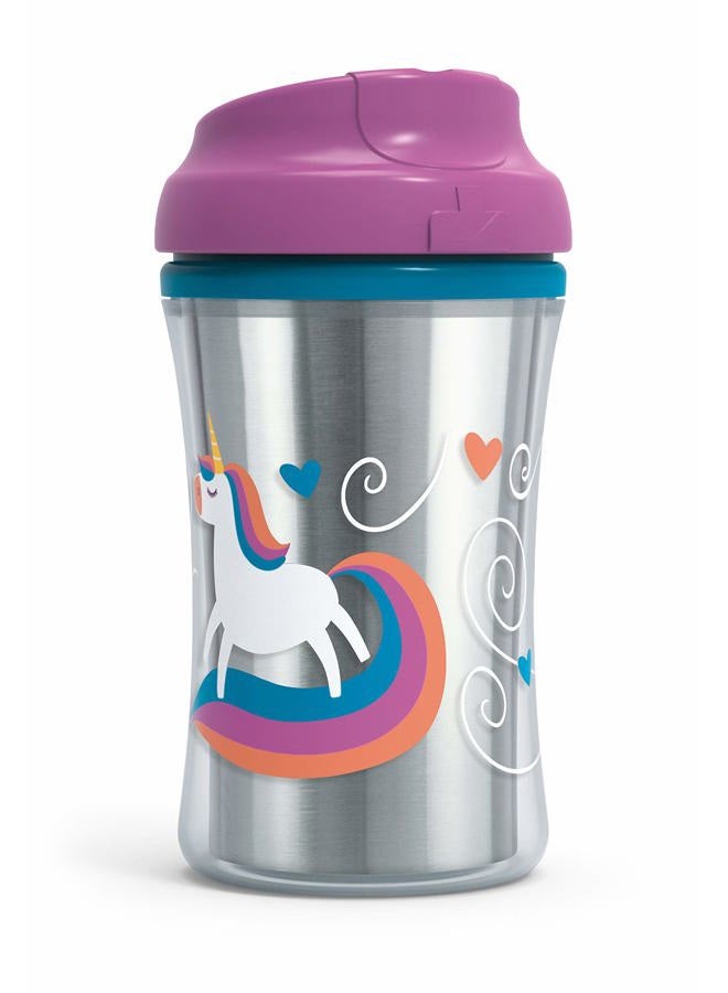 NUK First Essentials by NUK Seal Zone Insulated Cup-Like Rim Sippy Cup, 9 oz, 2 Count (Pack of 1)  - Image 4